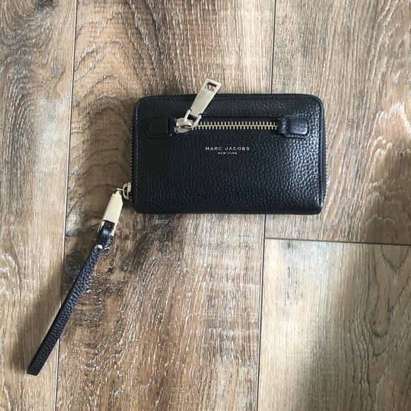 Marc Jacobs Black Leather Hobo Bag+Wallet